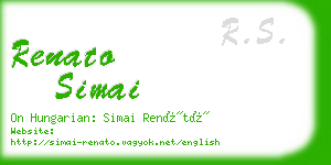 renato simai business card